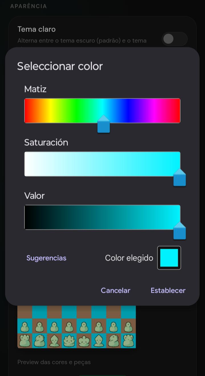 Configurações Desktop